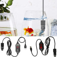 Calentador De Acuario USB De 10W Pequeño Con Mostrador Digital De Temperatura En Fahrenheit Para Betta Y Otros Pez - details 0