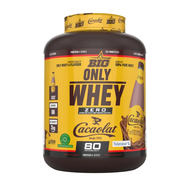 ONLY WHEY ZERO (2KG)  Cacaolat - Big  Sin azúcares añadidos  Alta calidad  Proteína de suero de leche - 1