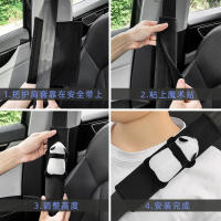 Almohadilla De Protección Para Cinturón De Seguridad De Coche En Peluche En Forma De Oso Panda Accesorio Interior Para Coche Decorativo Y Protección Antistrangulamiento - details 6