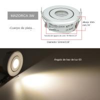 Mini LED Downlight COB 3W Luz De Spot Para Techo DIY Estrella Para Armario Luz De Hogar 40-45mm AC85-265V Instalación Auto-Contenida - details 1