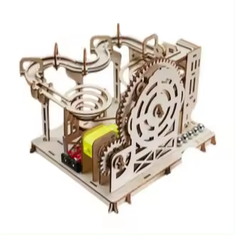 Rompecabezas de Madera 3D para Niños - Pista Montessori Interactiva, Kit de Construcción DIY, Juguete Educativo Ideal como Regalo, Marca Incluida - 1