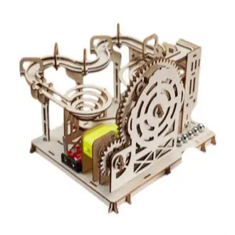 Rompecabezas de Madera 3D para Niños - Pista Montessori Interactiva, Kit de Construcción DIY, Juguete Educativo Ideal como Regalo, Marca Incluida - 1