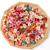 20/50Pcs Rosas Artificiales 2CM Flores Falsas Para Decoración De Hogar Jardín Bodas DIY Scrapbook Guirnalda Regalo Accesorio - details 1