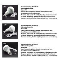 Lámpara LED Portátil 3/5/7W 5V Para Lectura Y Camping Luces De Emergencia Para Tienda De Camping Iluminación Exterior - details 1