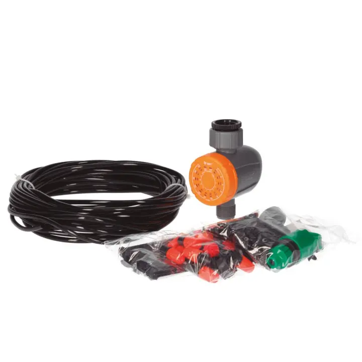 Kit completo 15m sistema de riego por goteo automático y manual para jardín, huerto y macetas | GSC Evolution - 1