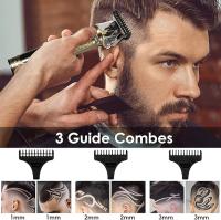 Cortadora De Pelo Para Hombres Con Gran Capacidad De Batería Y Pantalla De Visualización De Energía Rozumna Fork Máquina De Afeitar Barbería Clip T9 - details 4