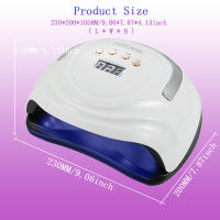 Secador De Uñas Profesional LED SUN X27/X25 MAX Para Secado Rápido De Todas Las Polvos De Uñas Para Manicura En Salón Herramientas De Cura De Gel De Uñas - details 1