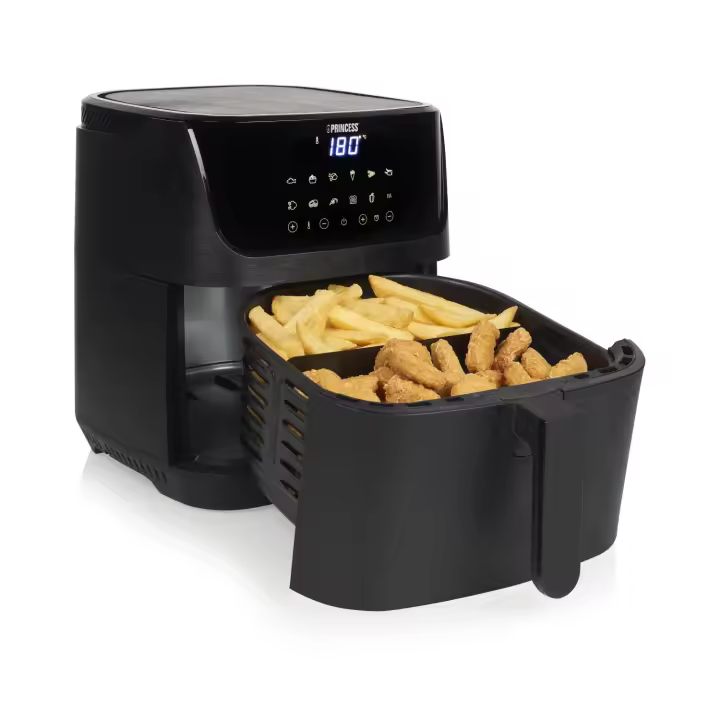 Princess Freidora sin Aceite 6.5L,Super Compacta,1800W,Hasta un 60% Menos de Consumo de Energía,Panel Táctil Digital,12 Programas,Libre de BPA y PFOA - SKU 182061 - 1