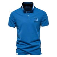Camisa Polo de Algodón A LA Moda con decoración de metal y solapa, novedad de Primavera y Verano - details 6
