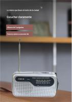 Radio para personas mayores FM/AM de doble banda, sin interferencias, sintonización mediante perilla, toma de batería externa CA/CC, volumen alto - details 4