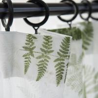 Cortina De Ventana Transparente De Paja De Doble Hoja Gauze Fino Cortina De Tule Voile Para Habitación Moderna Estilo Floral - details 10