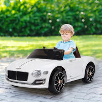 HOMCOM Coche Eléctrico para Niños 2 Modos de Control con Música Faros Brillantes Retroceder Bentley GT Licencia +3 Años Automóvil Infantil 108x60x43 cm - details 1