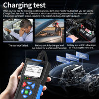 Escáner T300 OBD2 Lector de códigos de estado I/M Modo 6 Modo 8 Herramienta de escaneo Información de ECU Datos en vivo Probador de sensor de O2 Búsqueda de DTC Prueba de batería Actualización de software - details 1