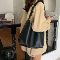 Bolso De Hombro Para Mujer Estilo Minimalista Y Moda En PU Cuero Sólido Bolso Cruzado Versátil Para El Trabajo Con Cierre Hasp - details 10