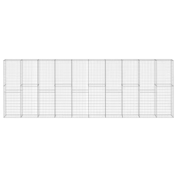 vidaXL Muro de gaviones con cubiertas acero galvanizado Dimensiones 600 x 30 x 200 cm,  900 x 50 x 200 cm,  y mas Perfecta para plantas y animales, múltiples usos malla para ventilación, seguridad, ventana, jardín - 1