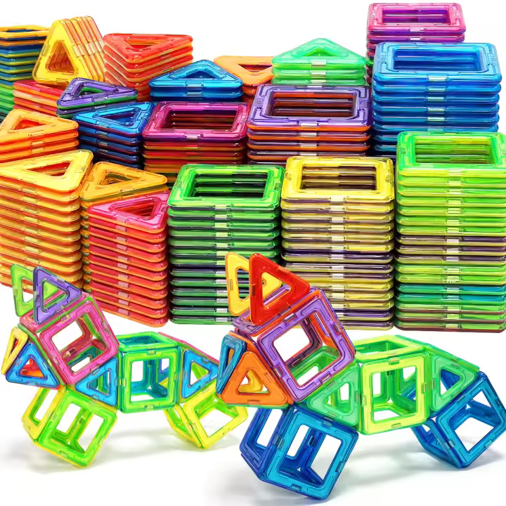 Bloques De Construcción Magnéticos STEM Grandes 30/100pcs Juguetes Educativos Para Aprendizaje DIY Regalo De Cumpleaños Navidad Y Año Nuevo Para Niños De 4-6 Años - 1