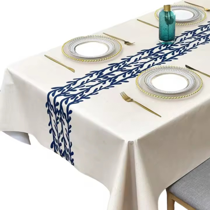 Mantel Cuadrada de Hule impermeable (salsa, 140x140 cm) - 1