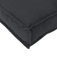 Cojín Exterior vidaXL Negro Algodón Grande Fundas Removibles Cojín - details 6