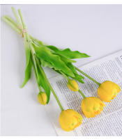 Nueva Flor Artificial Tulipán Multiflorido Suave Y Adhesiva 40cm Toque Real Para Decoración De Hogar Y Sala De Estar - details 7