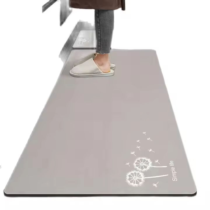 VIKAMA Alfombra De Entrada Moderna Ligera Para Piso Impermeable Antideslizante Y Limpia Para Cocina Y Hogar Material De Poliéster 100% - 1