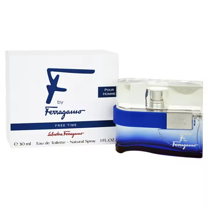 SALVATORE FERAGAMO F BY FERAGAMO FREE TIME POUR HOMME EDT 30 ml SPRAY - 1