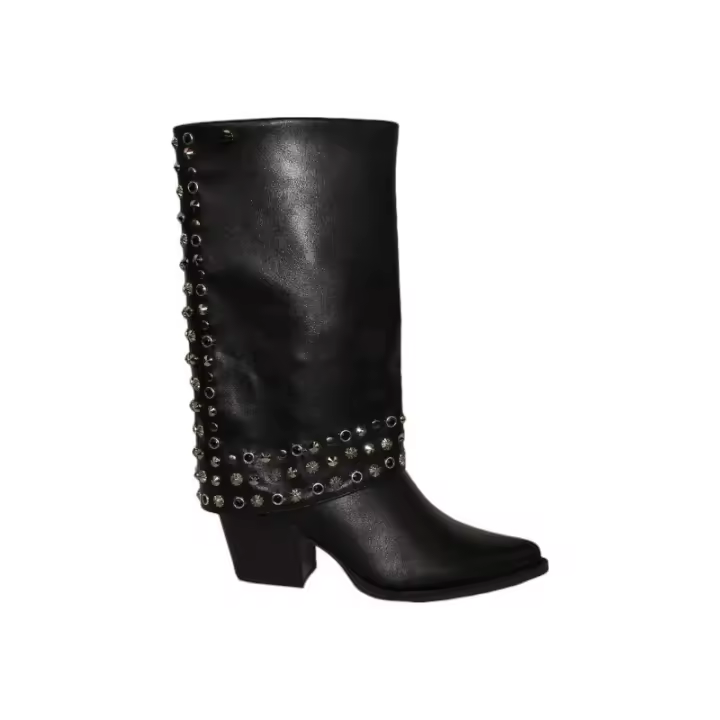 bota polaina con remaches - 1
