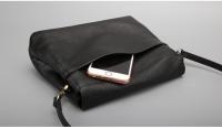 Bolso Bandolera De Cuero Genuino Para Mujer Bolso De Mano Casual De Cuero De Vaca Real Gran Capacidad Bolsa De Hombro Sólida - details 7