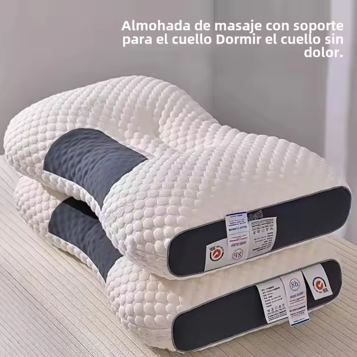 Almohada De Cuello 3D Para Hotel Estrella Almohada Masajeadora SPA Almohada De Fibra Sólida Soporte Cervical Para Dormir - 1