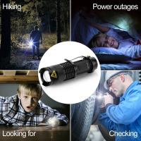 Mini Linterna LED Recargable USB Táctica Con Luz Potente Y Zoomable 5 PCS Lámpara De Emergencia Ajustable Para Escalada Camping Y Senderismo - details 9