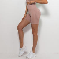 Shorts Deportivos Para Mujer Cintura Alta Sin Costuras Push up Fitness Ciclismo Yoga Levantamiento De Glúteos Shorts Deportivos - details 14