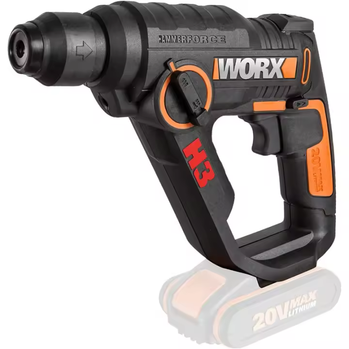 WX390.9 Worx H3 – 3 en 1 – Martillo, Taladro, Atornillador 20V – Sin Batería - 1