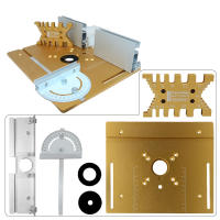Placa De Inserto Para Mesa De Router De Aleación De Aluminio Herramienta Auxiliar De Grabado Y Trimmig Para Mecánica De Madera Benches De Madera - details 0