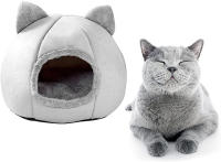 Cama Para Gato Cueva Lavable Cama Para Mascotas Plegable Con Removible Medio Calor Para Gatos Pequeños Y Perros Pequeños - details 3
