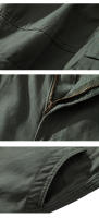 Shorts Casuales Para Hombre Color Gris Estilo Estadounidense Malla Transpirable Y Cómoda Pantalones De Campaña Deportivos Al Medio Tamaño Bermuda - details 1