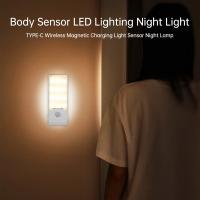 Lámpara Nocturna LED Con Sensor De Movimiento Inalámbrico Luz De Inducción Corporal Para Decoración De Habitaciones Armarios Baño - details 0