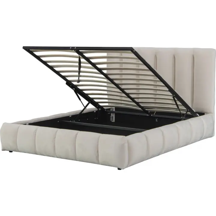 Cama "Annie" con arcón 180 x 200 cm - Beige - 1