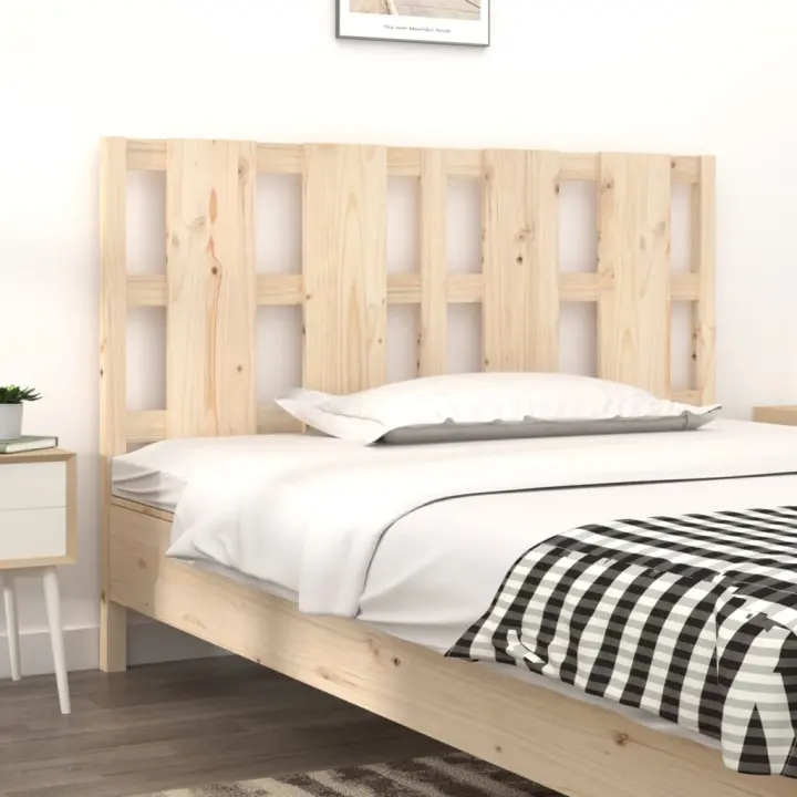 Cabecero de cama madera maciza de pino 145,5x4x100 cm - 1