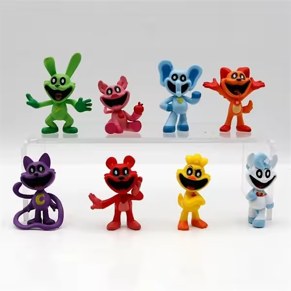 8pcs Smiling Critters Game Figures Model PVC Catnap Catnat Anime Figure Model Birthday Gifts Toys - Perfect 8pcs 8PCS - 1