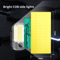 Linterna De Trabajo Recargable USB XPG+COB Luz De Emergencia Para Coche Y Garage Linterna Magnética Portátil Antigolpes Y Impermeable - details 2