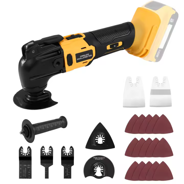 Herramienta Oscilante Sin Cable Eléctrica Para Carpintería Y Corte Con Trimmer De-Walt 20V Para Mejoras En El Hogar DIY - 1