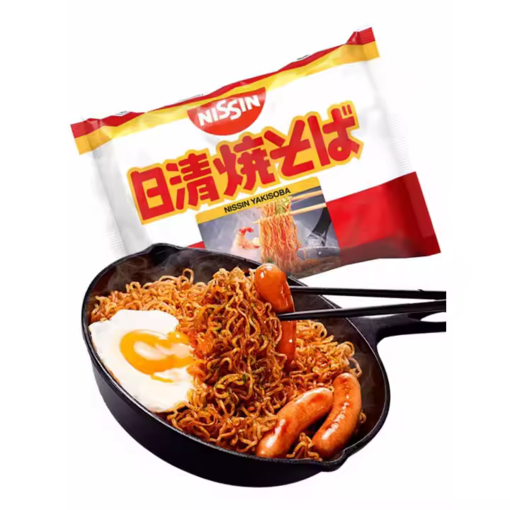 Pack de 5-10 unidades,Fideos instantaneos Yakisoba Nissin Original 100g - 1