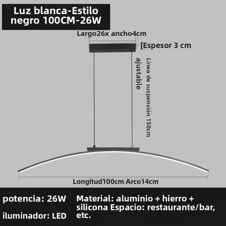Lámpara Colgante Nórdica De LED Para Decoración Interior De Habitación Y Sala De Estar Techado De Aluminio Blanco Iluminación Doméstica - 1