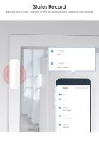 Sensor De Puerta Inteligente WiFi Tuya Compatible Con Google Home Y Alexa Detecta Si La Puerta Está Abierta O Cerrada Sensor De Ventana Para El Hogar Inteligente - details 7
