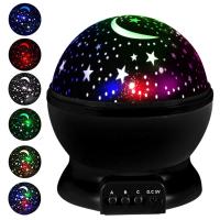 Proyector De Estrellas Lámpara Nocturna Galaxia De Estrellas Rotativas Luna LED Para Decoración De Habitación Infantil - details 0