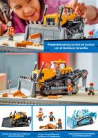 LEGO 60466 City: Buldócer Amarillo para Construir, Vehículo Realista con Pistones Móviles y 3 Minifiguras, Ideal para Fans de la Construcción y los Juguetes de Obra - details 0