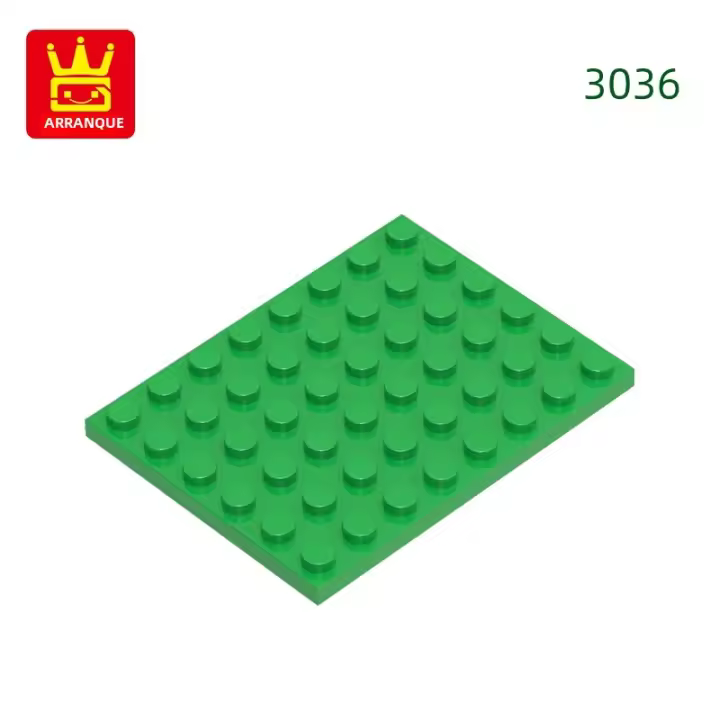Bloques De Construcción Básicos Wange 15Pcs/Lot 3036 6x8 Dots Compatible Con Todas Las Marcas Juguetes Para Niños Regalo Caja De Bloques De Plástico ABS Tamaño Pequeño - 1