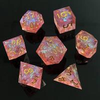 Juego De 7 Dados De Resina En Formas Poliedras Multicolor Para Juegos De Mesa Y Decoración Del Hogar Juguete De Rol Para Niños Y Adultos - details 4