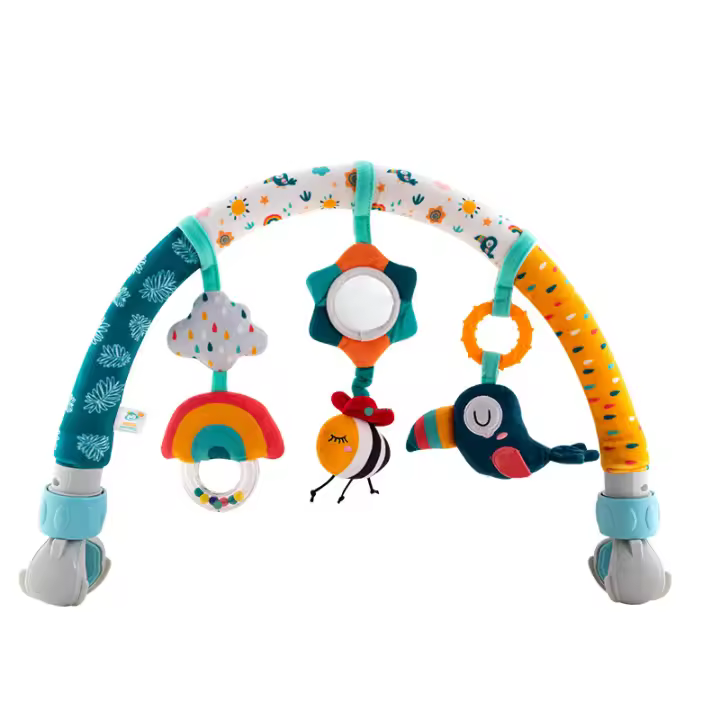 Juguete De Arco Ajustable Para Cuna Y Carrito De Bebé Con Campana Y Rattler Desarrollo Sensorial Juguete De Actividad Para Bebés - 1