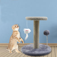 Juguete Para Gatos Nueva Rueda Giratoria Divertida Con Bolas De Paja Duraderas Tablero De Rasguño De Sisal Suministros Para Gatos Columna De Agarrar - details 0
