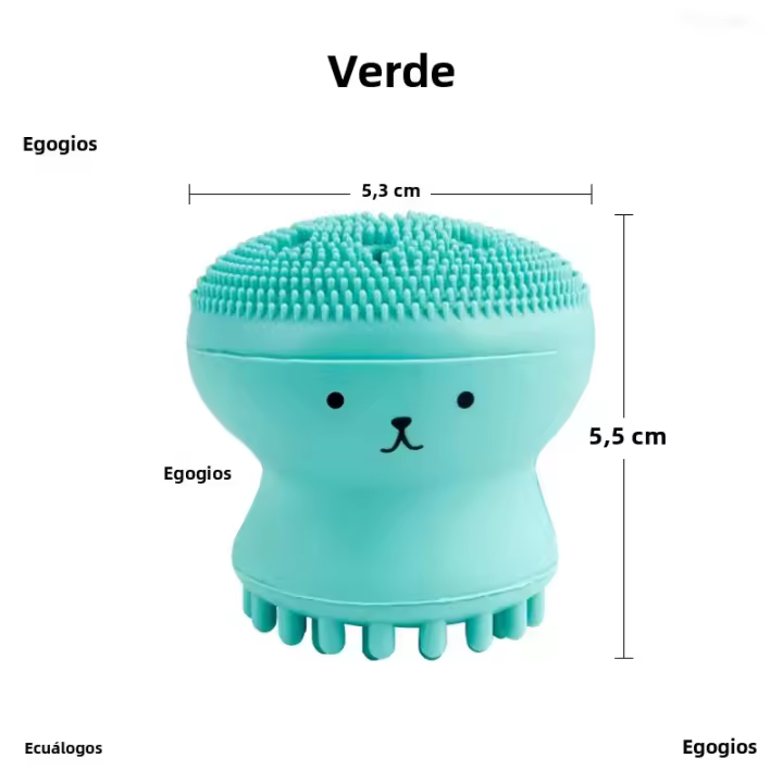 Cepillo De Limpieza Facial De Silicona 1PC Eliminador De Quistes Masajeador De Baño Para Bebés Limpieza Profunda De La Piel Tamaño 5*6.5cm - 1